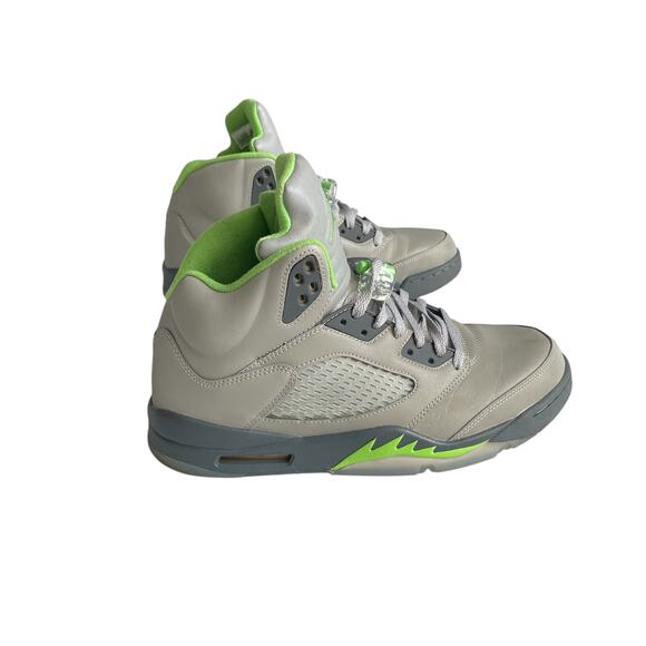 Air Jordan 5 Retro “Green Bean” 2022 Mens Size 12 (DM9014-003) Silver/Flint Grey - Picture 8 of 10